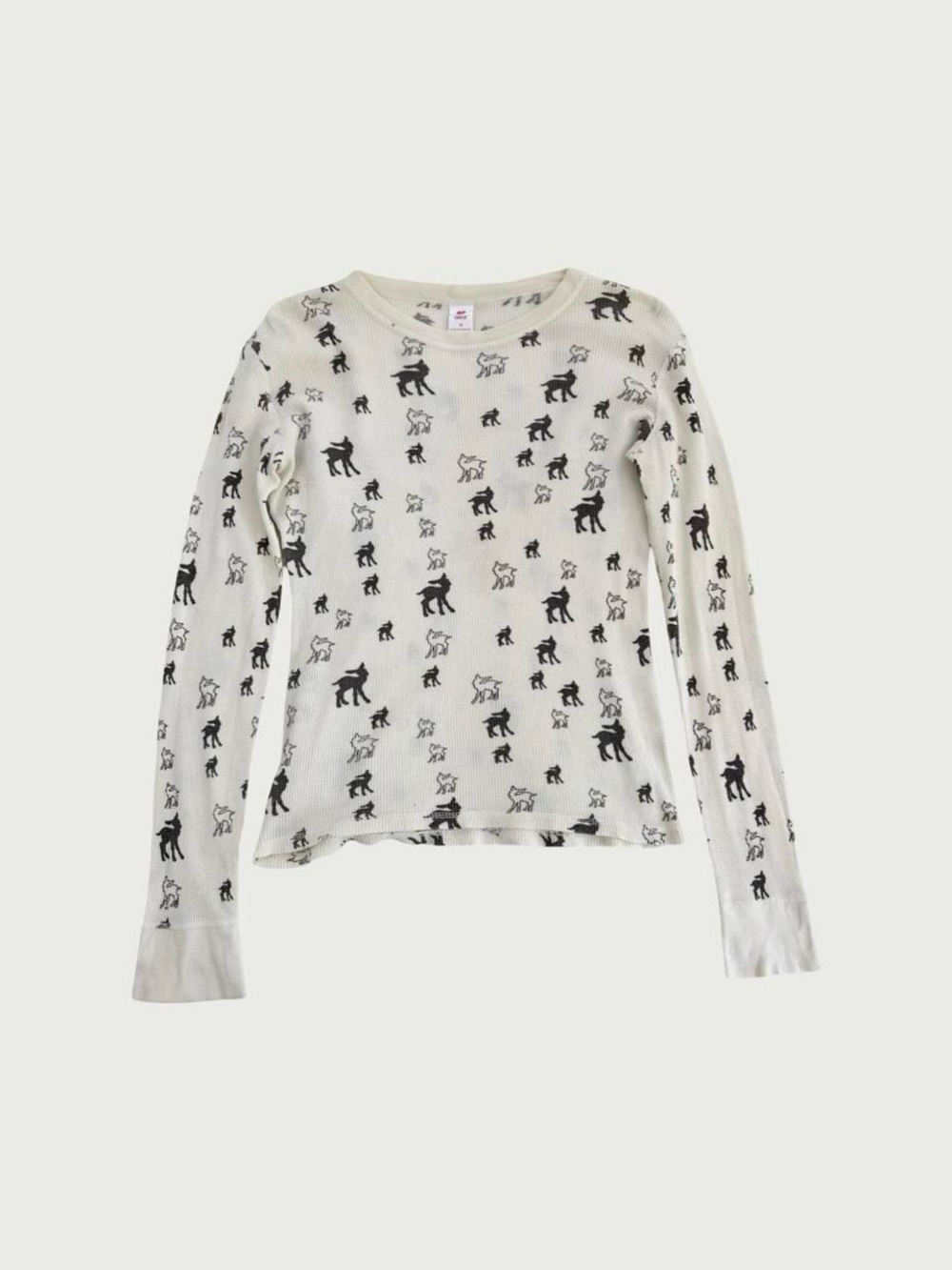 Fawn Print Thermal Tee